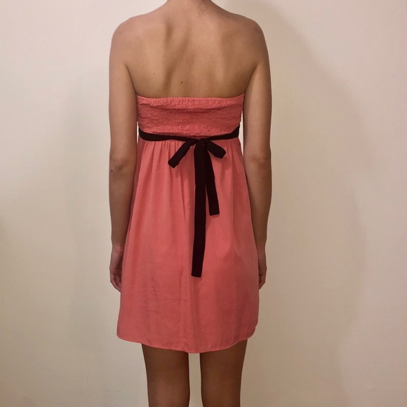 SALMON AND TURQUOISE SUMMER DRESS - Picture 2 of 2